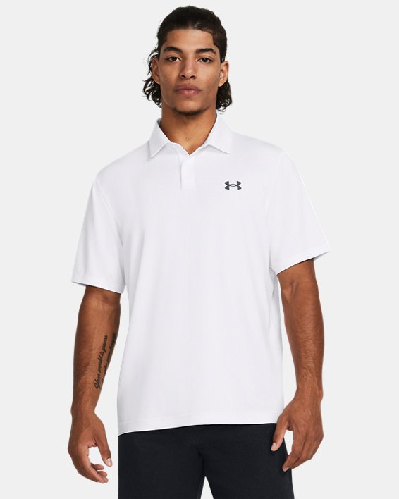 Polo UA Tee To Green pour homme, White, pdpMainDesktop image number 0